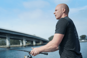 fishing bald man ocean drug rehab san diego