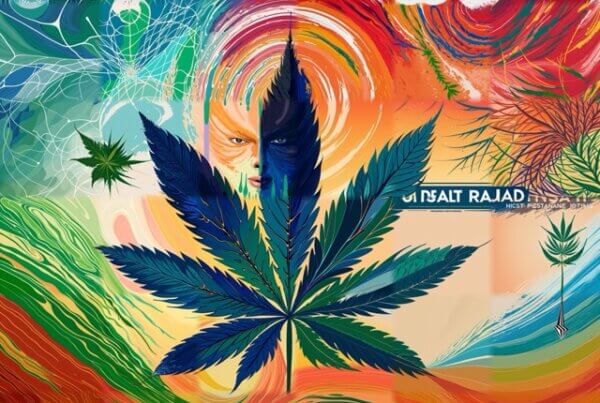 Abstract representation of DEA reclassifying marijuana indicating positive societal change