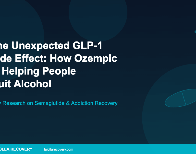 GLP-1 medications like Ozempic helping people quit alcohol - science-themed illustration for addiction recovery research